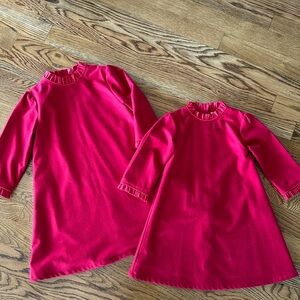 Red Shift Dresses sisters ♥️👑👧🏻👧🏻 valentine’s The Yellow Lamb size 7 & 10